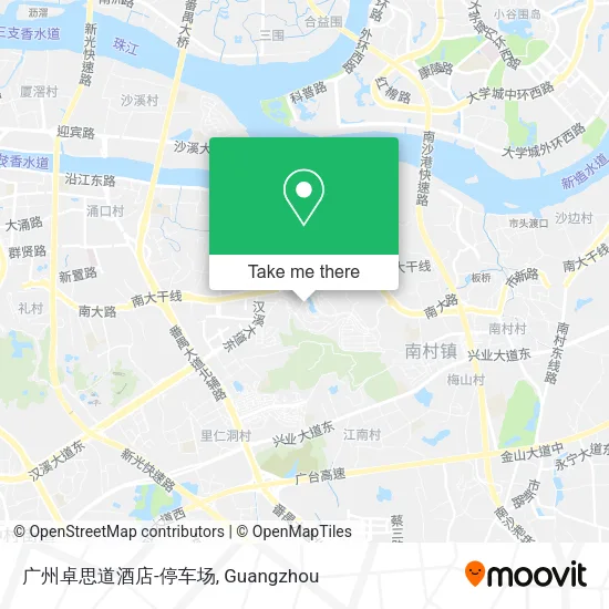 广州卓思道酒店-停车场 map