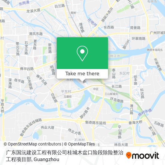 广东国沅建设工程有限公司桂城木盆口险段除险整治工程项目部 map