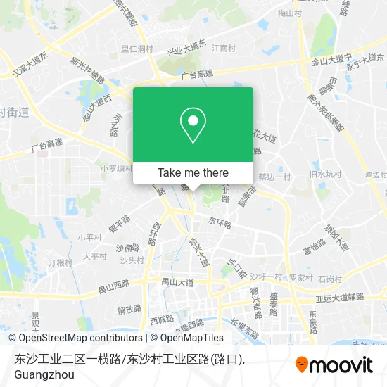 东沙工业二区一横路/东沙村工业区路(路口) map