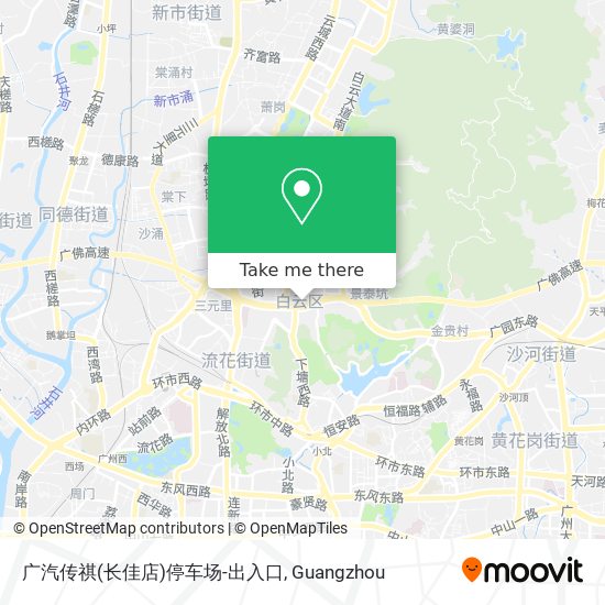 广汽传祺(长佳店)停车场-出入口 map