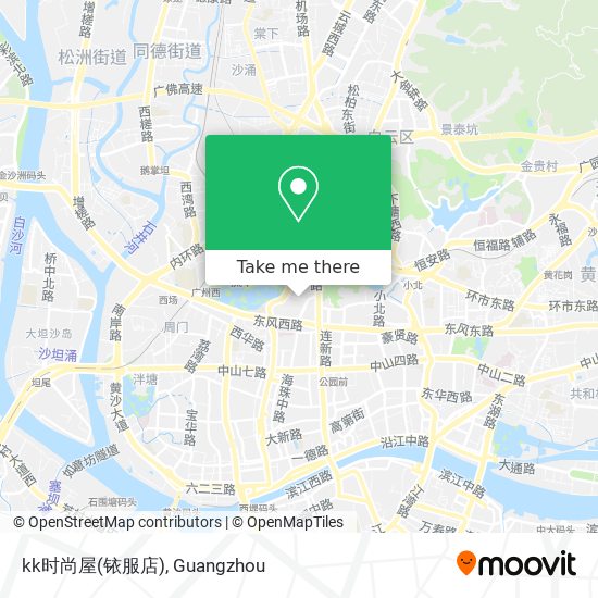 kk时尚屋(铱服店) map