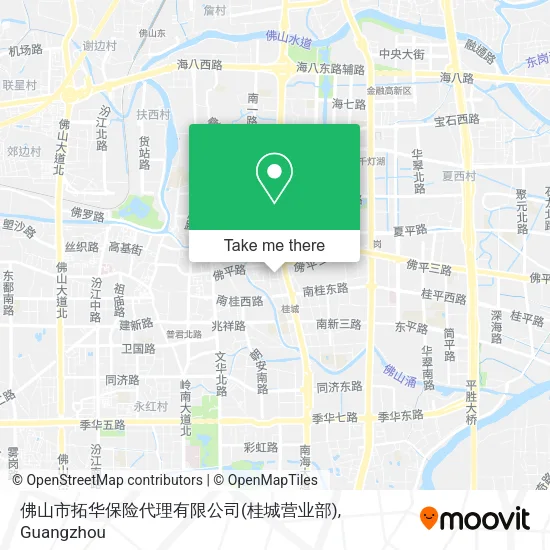 佛山市拓华保险代理有限公司(桂城营业部) map
