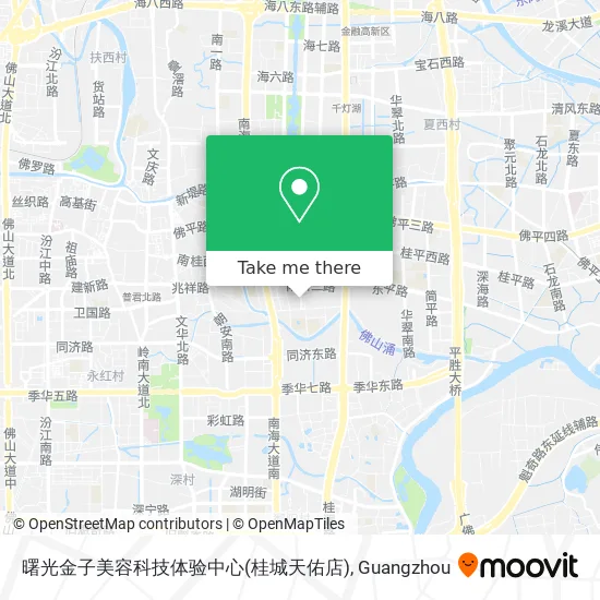 曙光金子美容科技体验中心(桂城天佑店) map