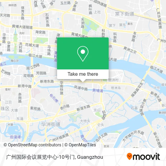 广州国际会议展览中心-10号门 map