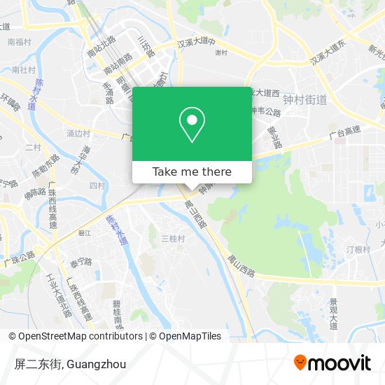 屏二东街 map
