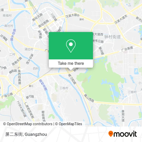 屏二东街 map