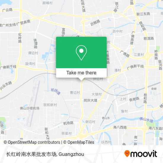 长红岭南水果批发市场 map