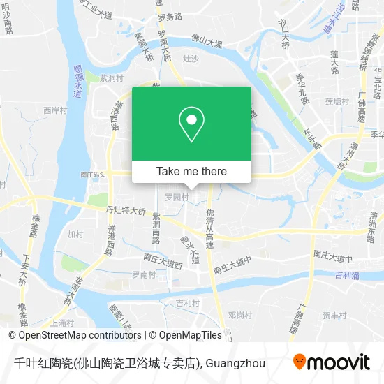 千叶红陶瓷(佛山陶瓷卫浴城专卖店) map