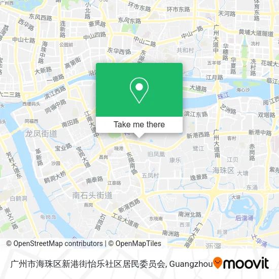 广州市海珠区新港街怡乐社区居民委员会 map