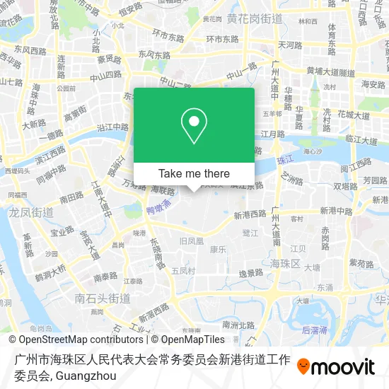 广州市海珠区人民代表大会常务委员会新港街道工作委员会 map