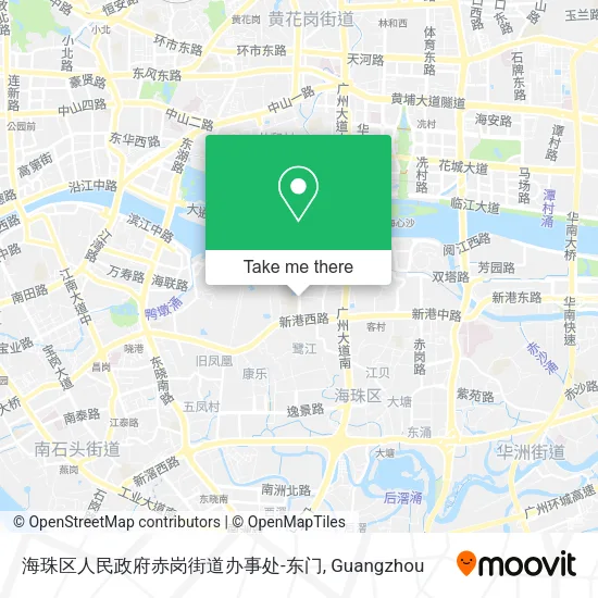 海珠区人民政府赤岗街道办事处-东门 map