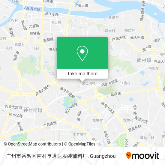 广州市番禺区南村亨通达服装辅料厂 map