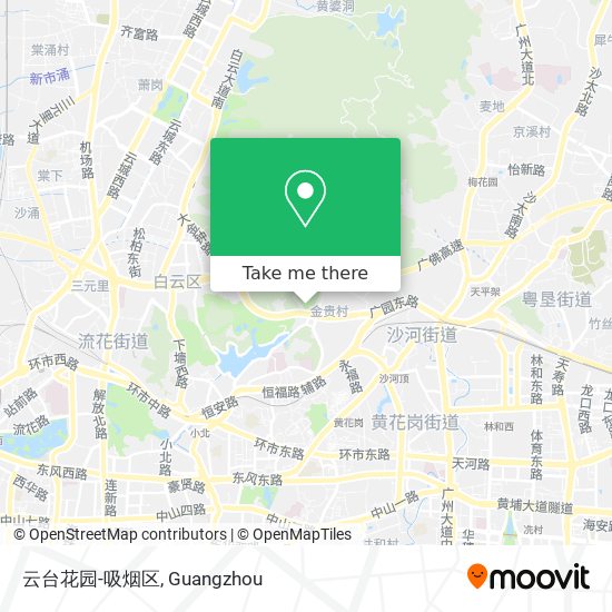 云台花园-吸烟区 map