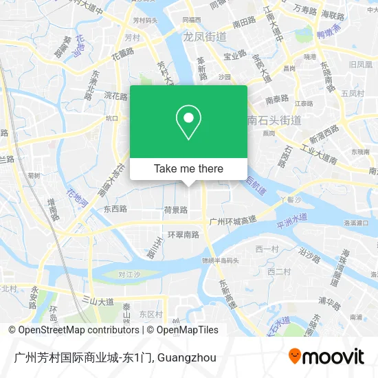 广州芳村国际商业城-东1门 map