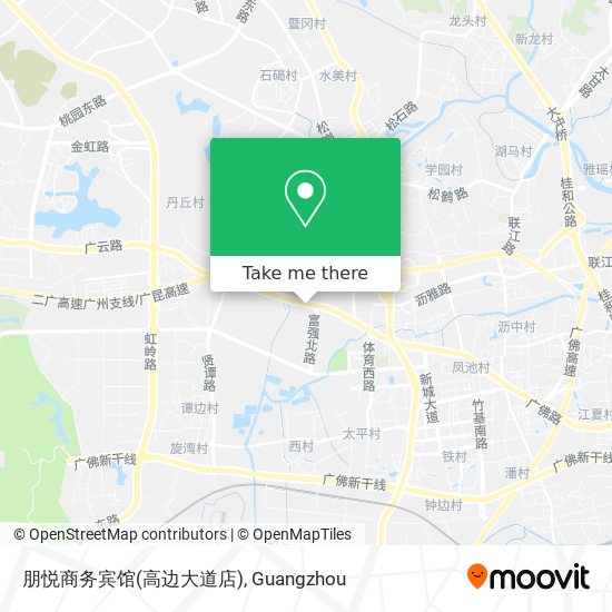 朋悦商务宾馆(高边大道店) map