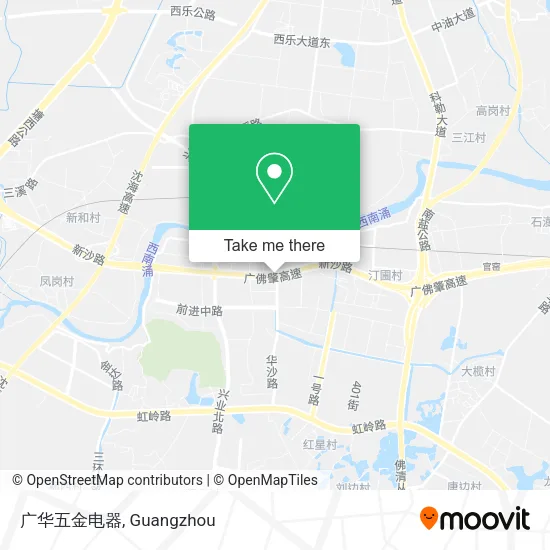 广华五金电器 map