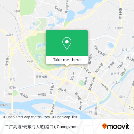 二广高速/云东海大道(路口) map