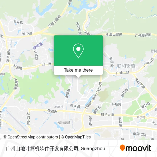 广州山地计算机软件开发有限公司 map