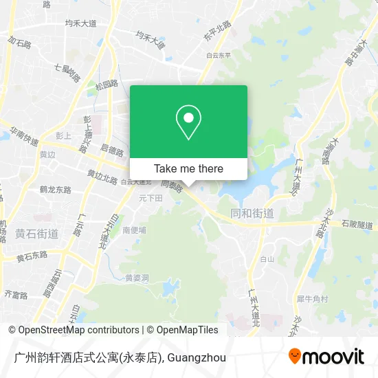 广州韵轩酒店式公寓(永泰店) map