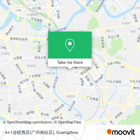 6+1连锁酒店(广州南站店) map