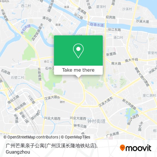 广州芒果亲子公寓(广州汉溪长隆地铁站店) map
