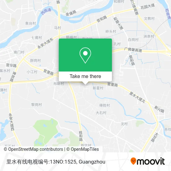 里水有线电视编号:13NO:1525 map