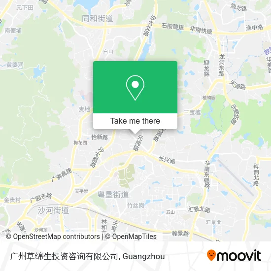 广州草绵生投资咨询有限公司 map