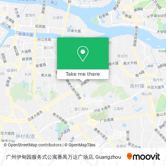 广州伊甸园服务式公寓番禺万达广场店 map