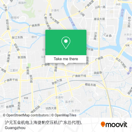 沪元五金机电上海捷豹空压机(广东总代理) map