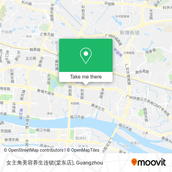 女主角美容养生连锁(棠东店) map