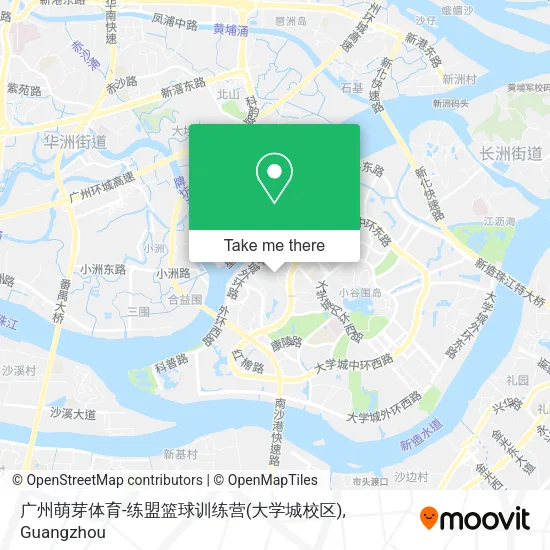 广州萌芽体育-练盟篮球训练营(大学城校区) map