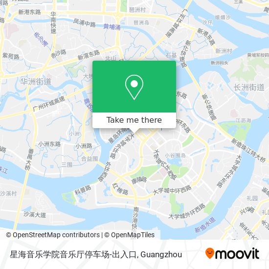 星海音乐学院音乐厅停车场-出入口 map