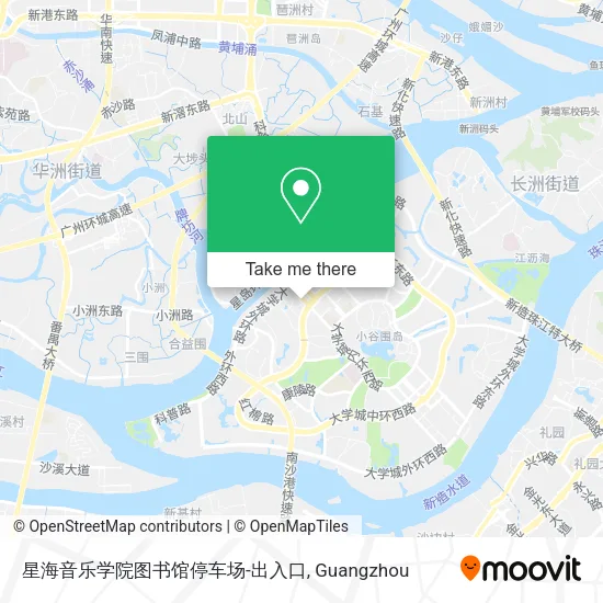 星海音乐学院图书馆停车场-出入口 map