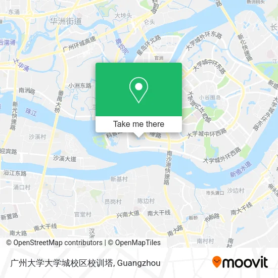 广州大学大学城校区校训塔 map