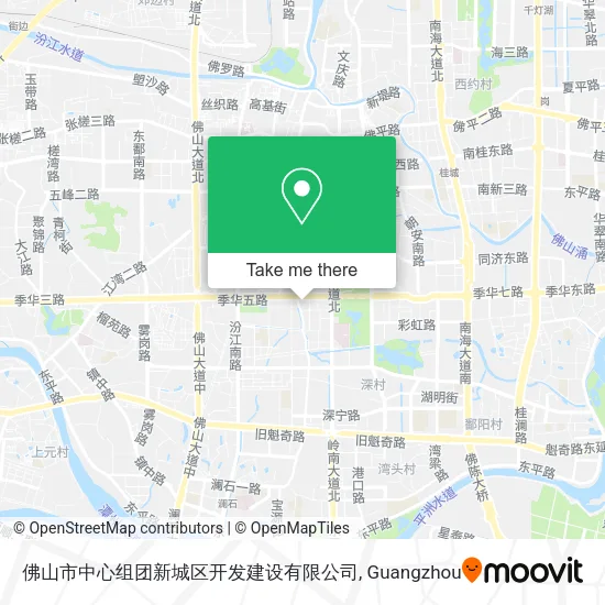 佛山市中心组团新城区开发建设有限公司 map