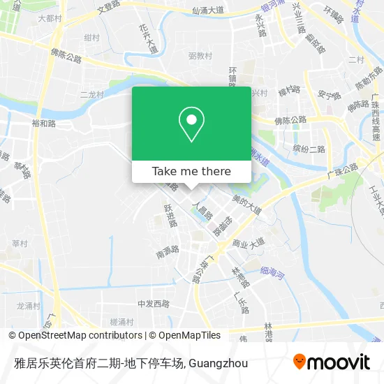 雅居乐英伦首府二期-地下停车场 map