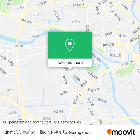雅居乐英伦首府一期-地下停车场 map