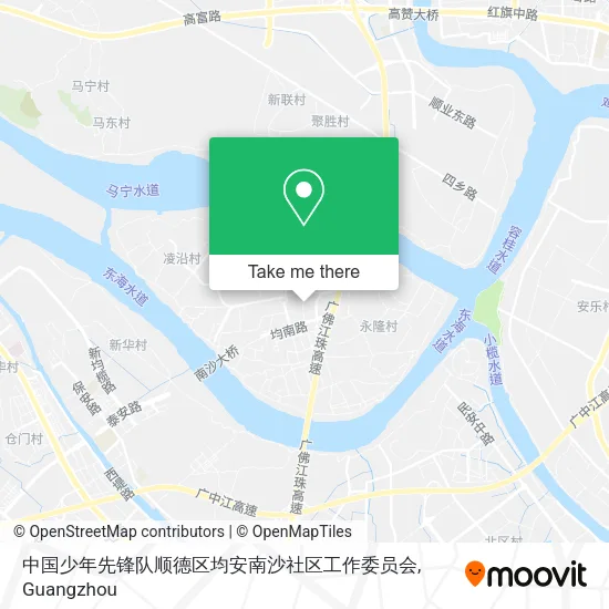 中国少年先锋队顺德区均安南沙社区工作委员会 map
