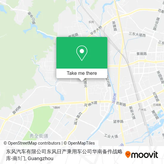 东风汽车有限公司东风日产乘用车公司华南备件战略库-南1门 map