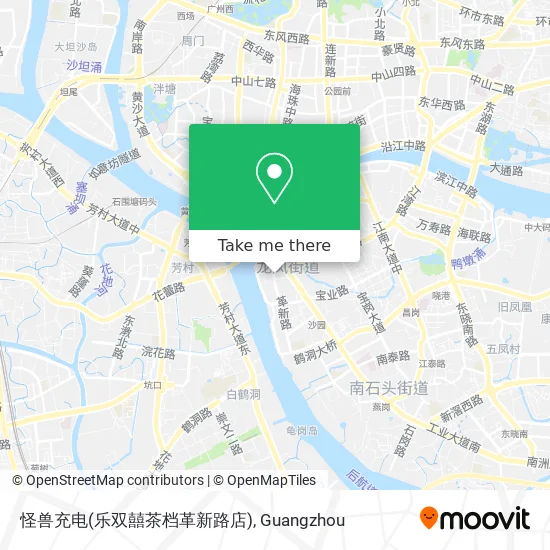 怪兽充电(乐双囍茶档革新路店) map