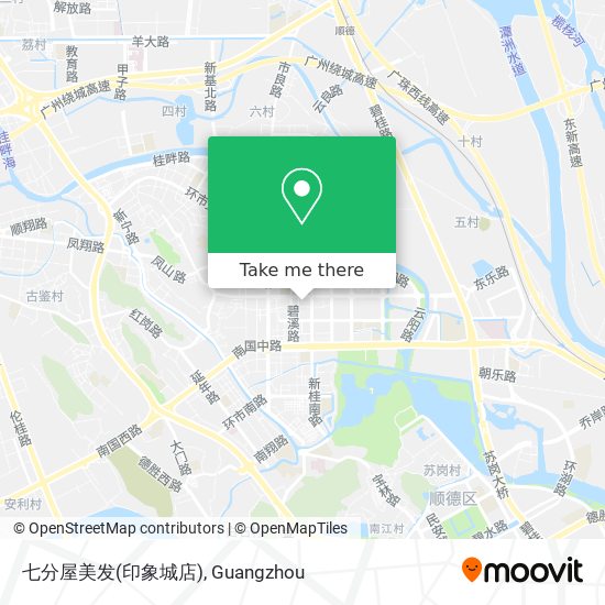 七分屋美发(印象城店) map