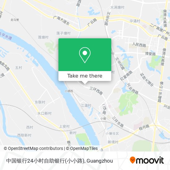 中国银行24小时自助银行(小小路) map
