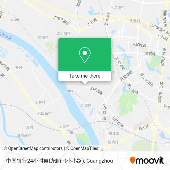 中国银行24小时自助银行(小小路) map