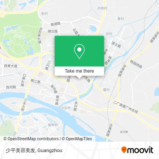 少平美容美发 map