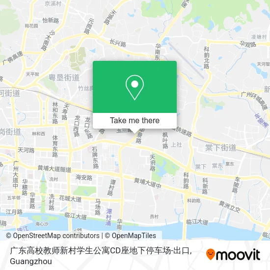 广东高校教师新村学生公寓CD座地下停车场-出口 map