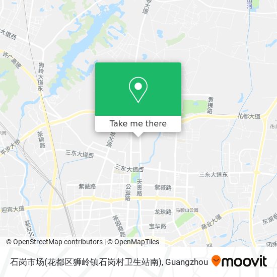 石岗市场(花都区狮岭镇石岗村卫生站南) map