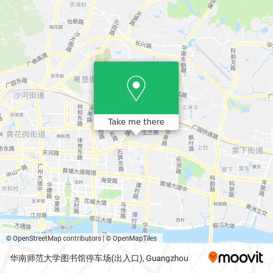 华南师范大学图书馆停车场(出入口) map