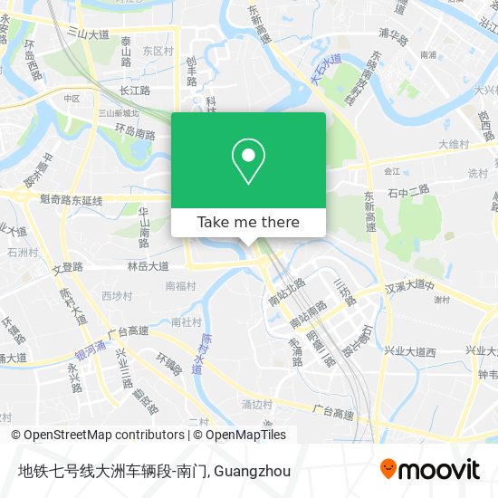 地铁七号线大洲车辆段-南门 map