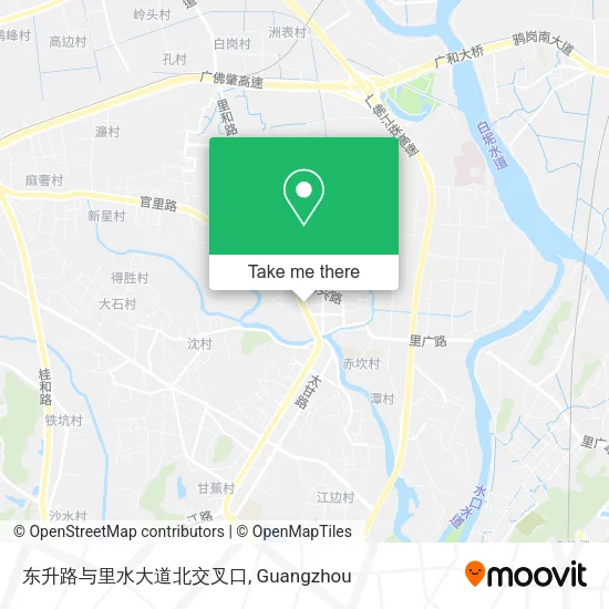 东升路与里水大道北交叉口 map
