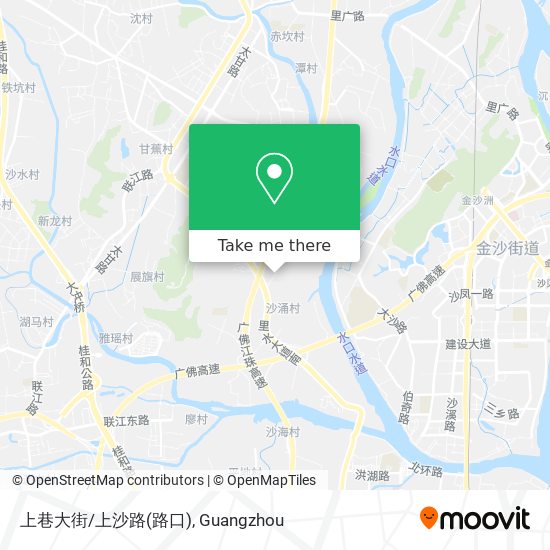 上巷大街/上沙路(路口) map
